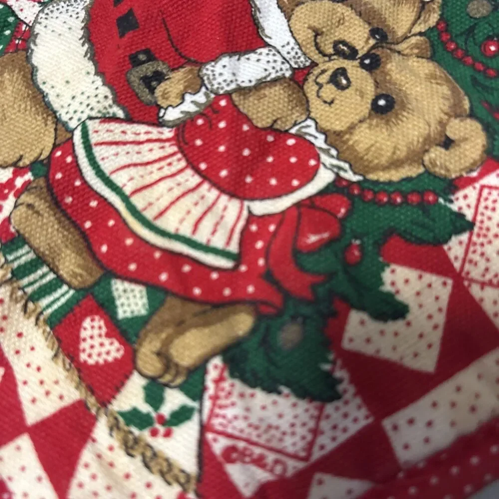 Vintage 80’s/90’s B&D Christmas Potholders Lot 4 RARE Toy Shop, Teddy, Bow Fruit